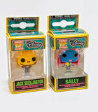Funko Pocket Pop! The Nightmare Before Christmas Blacklight Sally Jack Set