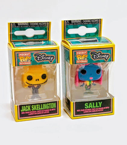 Funko Pocket Pop! The Nightmare Before Christmas Blacklight Sally Jack Set