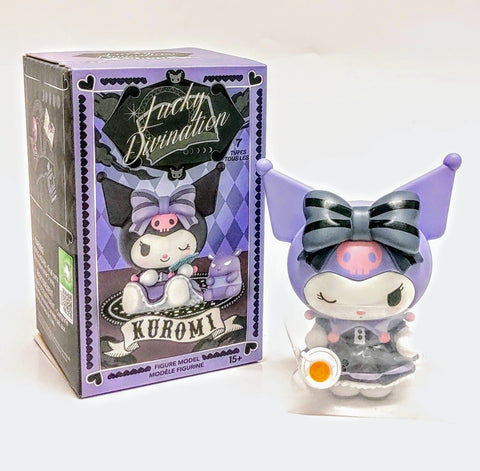 Kuromi Lucky Divination Open Blind Box Inspiration Tea Mini Art Figure Sanrio