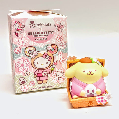 Tokidoki x Hello Kitty Series 3 Cherry Blossom Pompompurin Blind Box Figure