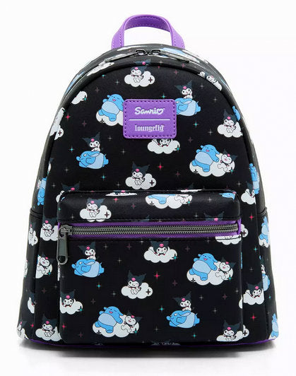 Loungefly Kuromi & Baku Clouds Backpack and Wallet Set New  display picture 3