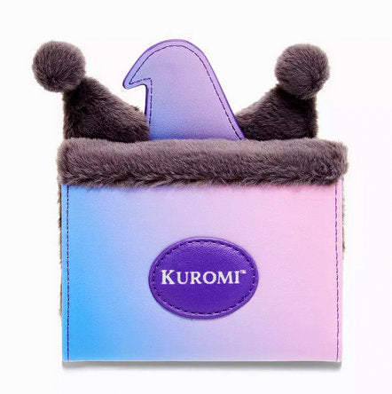 Her Universe Sanrio Kuromi Witch Halloween Cosplay Fuzzy Mini Wallet New w/Tags