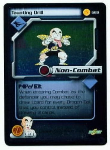 DBZ CCG TCG Taunting Drill Foil promo card  #GB9 Dragonball Z - redrum comics