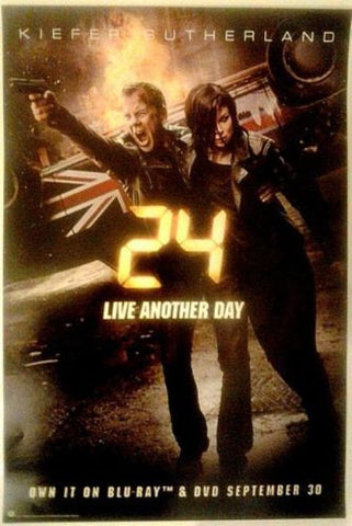 24 LIVE ANOTHER DAY Promo FOX 13.5"x20" TV Poster SDCC 2014 Kiefer Sutherland - redrum comics