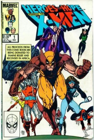 X-Men Heroes for Hope Famine Relief Comic 1985 - redrum comics