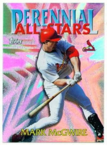 1999 Topps Mark McGwire Perennial All Stars Insert Card - redrum comics