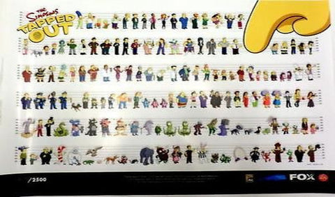The Simpsons SDCC 2014 Exclusive TAPPED OUT 24"x18" Promo Poster #/2500 FOX EA - redrum comics