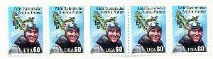 2998 60c Eddie Rickenbacker Sheet of 5 US Postage Stamp 1995 WWI fighter - redrum comics
