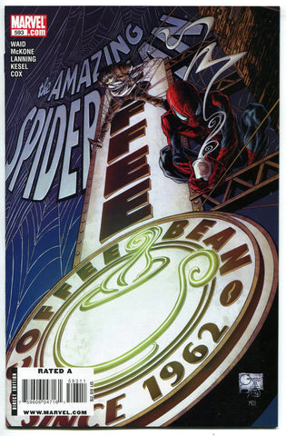 Amazing Spider-Man #593 VF/NM VS The Vulture Joe Quesada Cover 2009 - redrum comics