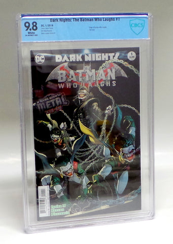 Dark Nights The Batman Who Laughs #1 CBCS 9.8 Foil Cover Origin Story NOT CGC