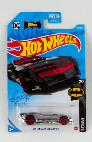 2021 Hot Wheels 56/250 DC Comics CHROME The Batman Batmobile Car 2/5