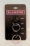 Blackpink K-Pop Band collectors Logo Four Ring Set Jisoo Jennie Rose Lisa KPOP