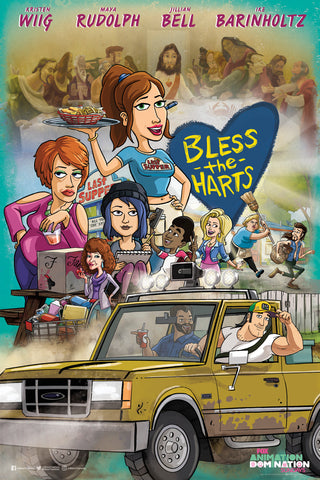 Bless the Harts SDCC 2019 Exclusive 11" x 17" Promo Poster Fox TV Kristen Wiig