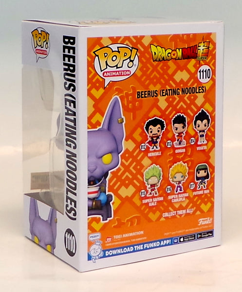 Figurine Funko Pop! Beerus (manger Des Nouilles) 1110 - Dragon Ball Super, édition Spéciale