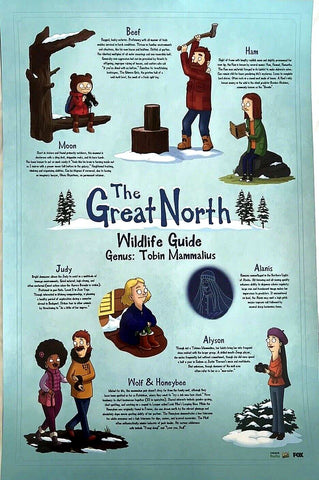 The Great North 2022 SDCC Comic-Con 12"x18" FOX/Hulu Promo Poster