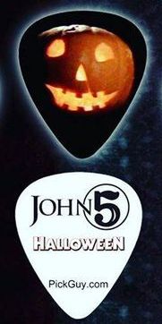JOHN 5 HALLOWEEN Jack-O-Lantern Official Signature Guitar Pick Rob Zombie
