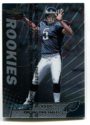 1999 Topps Finest Donovan McNabb Rookie Card RC Philadelphia Eagles