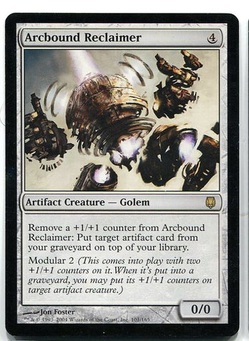 Magic the Gathering Arcbound Reclaimer x1 Darksteel Unplayed Rare Card MTG - redrum comics