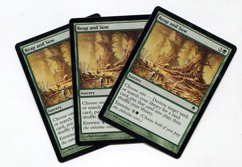 Magic the Gathering Reap and Sow x3 Darksteel Unplayed Common MTG - redrum comics