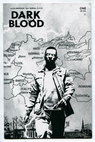 DARK BLOOD #1 first print 1:10 Black & White Variant NM Boom Studios