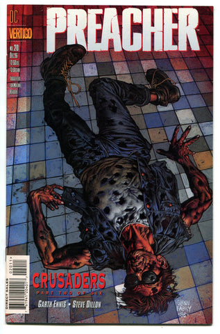 Preacher 20 VF 1st Frankie Toscani Garth Ennis Steve Dillon AMC TV Jesse Custer - redrum comics