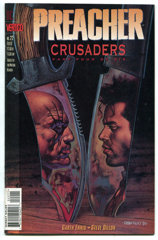 Preacher 22 F/VF Jesse Custer VS Herr Starr Garth Ennis Steve Dillon AMC TV - redrum comics