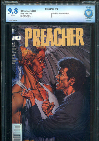 Preacher #4 CBCS 9.8 Near Mint/Mint Vertigo Garth Ennis Steve Dillon NOT CGC - redrum comics