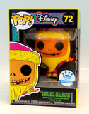 Funko Pop Santa Jack Skellington BlackLight Nightmare Before Christmas Exclusive