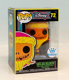 Funko Pop Santa Jack Skellington BlackLight Nightmare Before Christmas Exclusive
