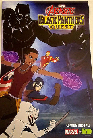 Black Panther's Quest SDCC 2018 Exclusive 13" x 20" Promo Poster Avengers Disney - redrum comics