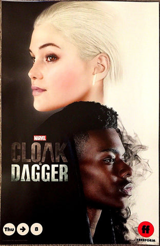 Cloak and Dagger SDCC 2018 Exclusive 13"x20" Promo Poster Marvel Comics Avengers - redrum comics