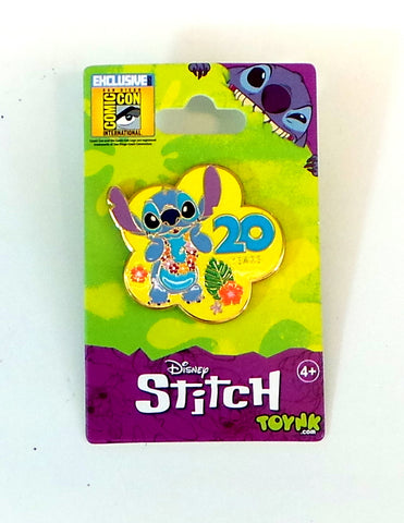 SDCC 2022 Disney Lilo & Stitch 20th Anniversary 1.25" Enamel Limited Edition Pin