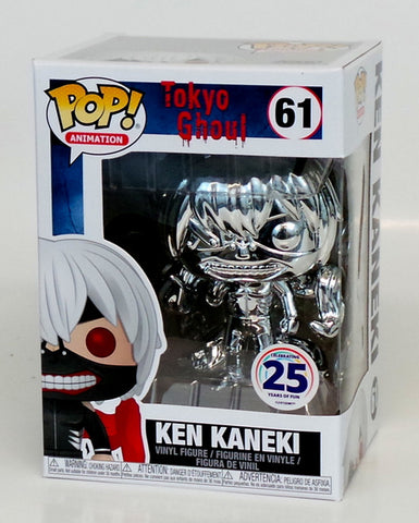 Funko Pop! Animation Tokyo Ghoul Ken Kaneki Chrome #61 Funimation Exclusive