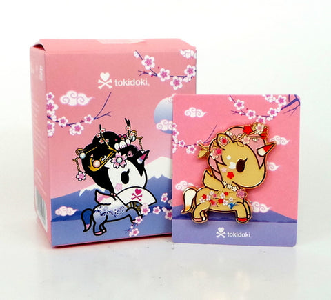 Tokidoki Cherry Blossom ICHIYO Unicorno Collectable Enamel Pin Blind Box Series