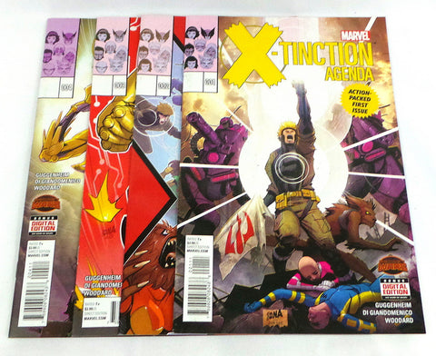 X-Tinction Agenda #1 2 3 4 Lot Set Secret Wars X-Men X-Force Wolverine 2015 NM