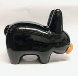 Frank Kozik x Kidrobot Glossy Black 10" Classic Mustache Labbit