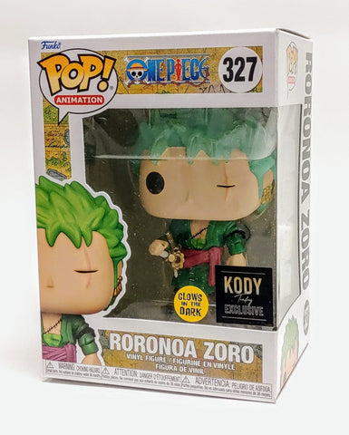 Funko Pop! One Piece Roronoa Zoro #327 Glow in the Dark Kody Exclusive –  redrum comics