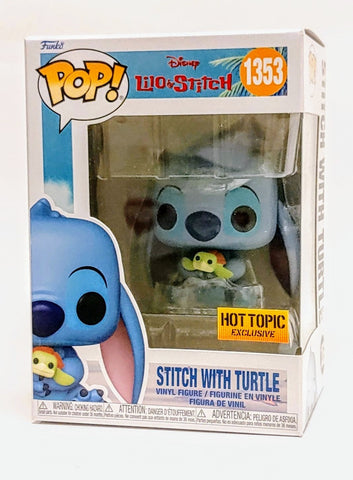 Funko Lilo & Stitch POP! Disney Stitch Exclusive Vinyl Figure #1353 [with  Turtle], Gold