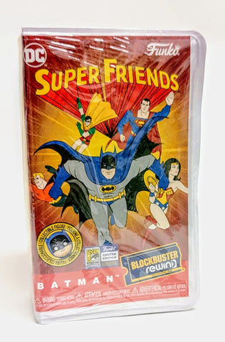 Funko Blockbuster Rewind VHS SDCC 2023 Exclusive DC Super-Friends Batman