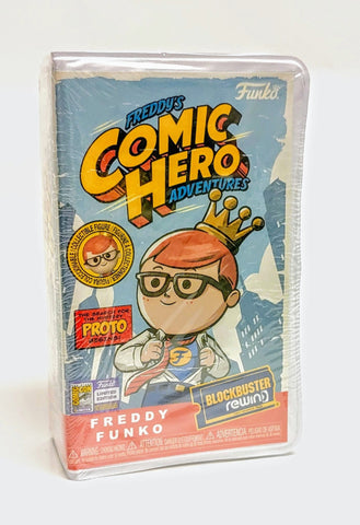 Funko Freddy Comic Hero Freddy Blockbuster Rewind VHS SDCC 2023 Exclusive