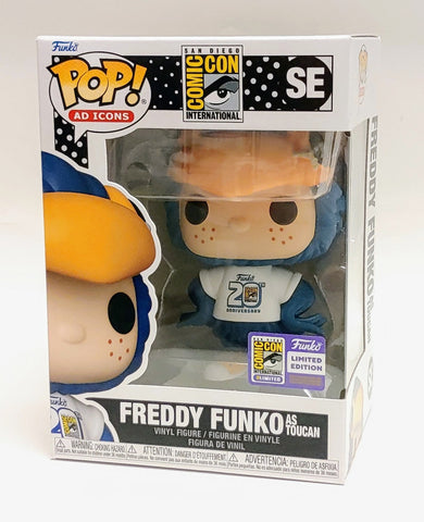 Funko Pop! Freddy Funko as Toucan SDCC 2023 Exclusive with Official Sticker