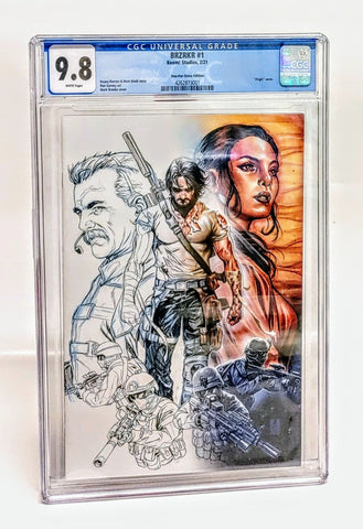 Brzrkr #1 One per Store Brooks Sketch/Color Virgin Variant CGC 9.8 Keanu Reeves