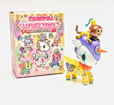 Tokidoki Metallico Carnival Unicorno Trickster Vinyl Open Blind Box 3" Figure