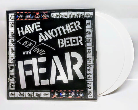 FEAR Have Another Beer With Fear Deluxe White Vinyl LP #/400 Signed by Lee Ving