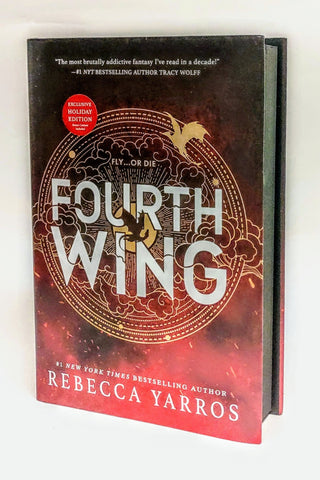 Fourth Wing Limited Holiday Edition HC with Sprayed Edges Rebecca Yarros