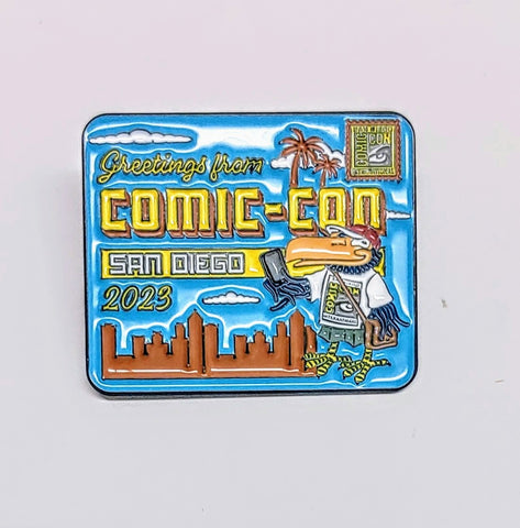 SDCC 2023 Toucan Greetings From San Diego Attendee Pin Official Comic Con Pin