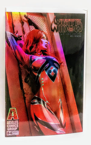 White Widow #4 Blood Widow Cosplay Metallic Variant NM Absolute Comics