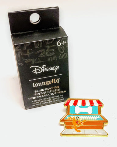 Disney Loungefly Mickey & Friends Market Booth Pluto Bones Blind Box Pin