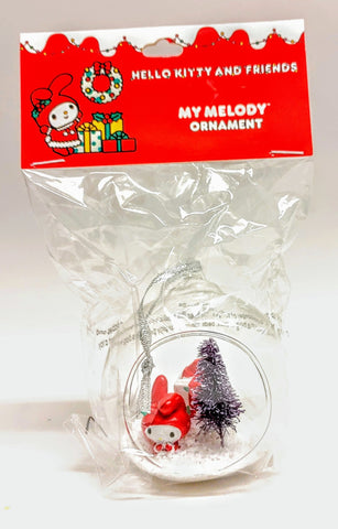 Sanrio Hello Kitty and Friends My Melody Glass Christmas Holiday Ornament