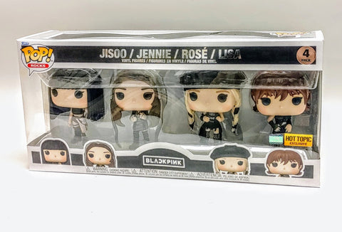 Funko POP! BLACKPINK 4 Figure Pack Jisso/Jennie/Rosé/Lisa Hot Topic Exclusive